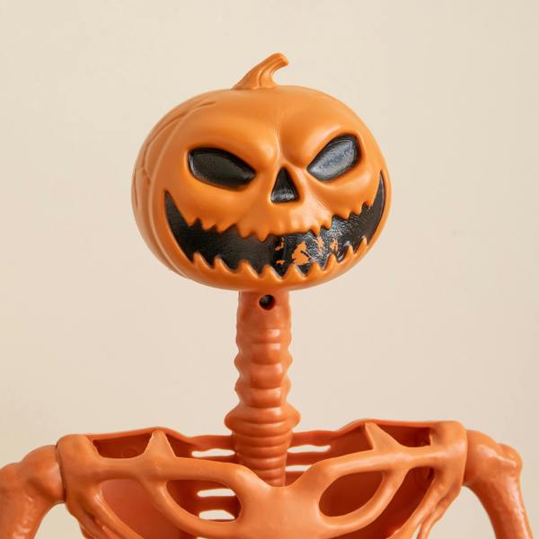 Samuel Alexander 90cm Poseable Pumpkin Skeleton Hanging Halloween Decoration