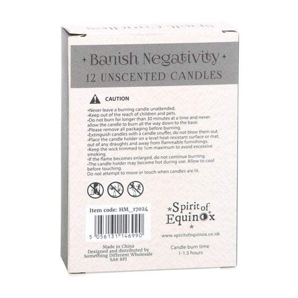 Serano Pack of 12 Banish Negativity Spell Candles