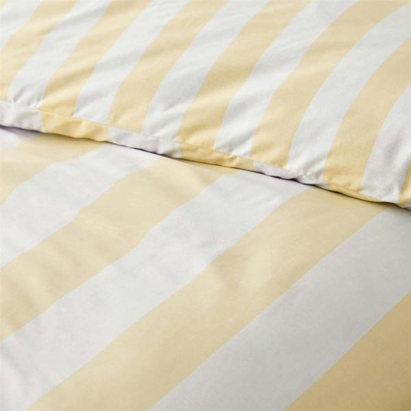 Cove Stripe Yellow Duvet Cover Set