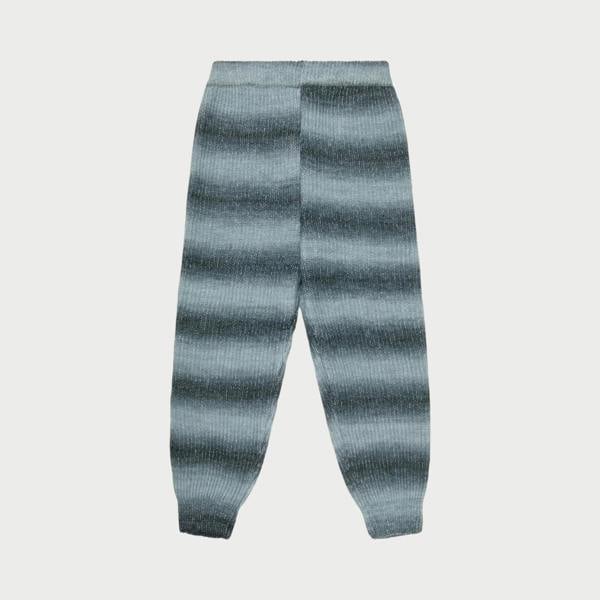 Supplied Fashion grey knit mohair and alpaca blend lounge bottoms with an elasticated waistband and ribbed cuffs
