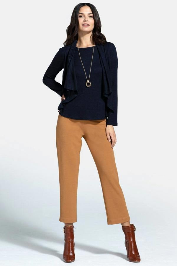 HotSquash Knitted Top with Cardigan Draping