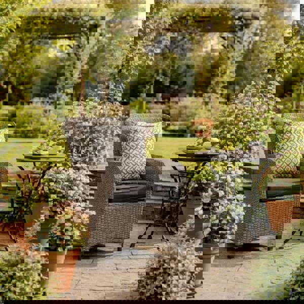 Scatter Cushions WATERPROOF (18"x18") - Garden Outdoor Sofa Cushions Pillows UK Made DIAMOND GREY The Garden Furniture Shop