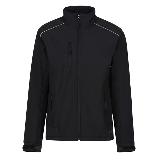 Regatta Men's Sandstorm Workwear Softshell Jacket - Black/Black