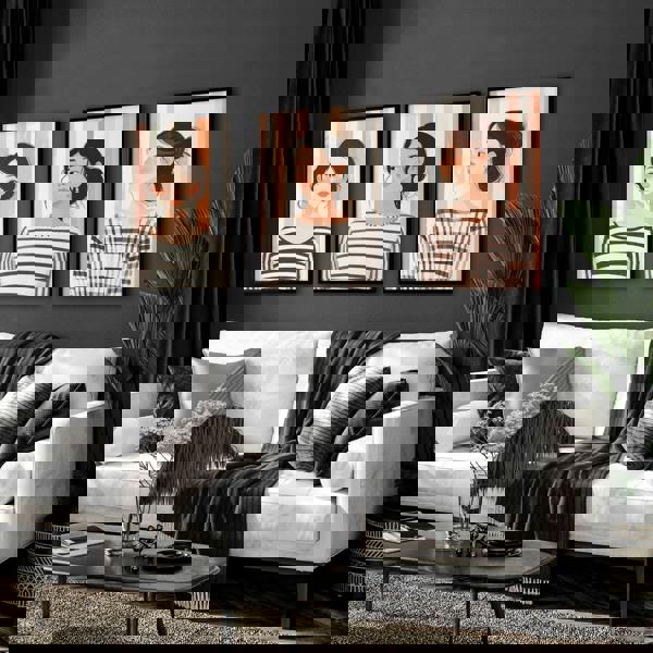 Framed Pictures For The Living Room | Set of 3 Boho Women Wall art Prints