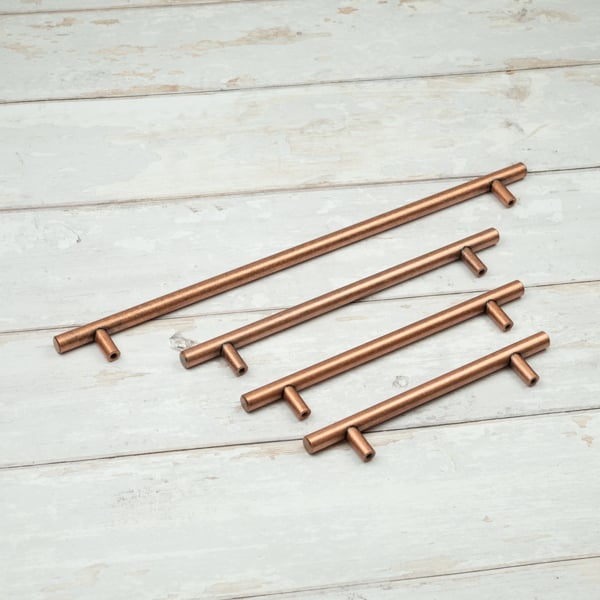 Handle & Home Antique Copper Bar Handle