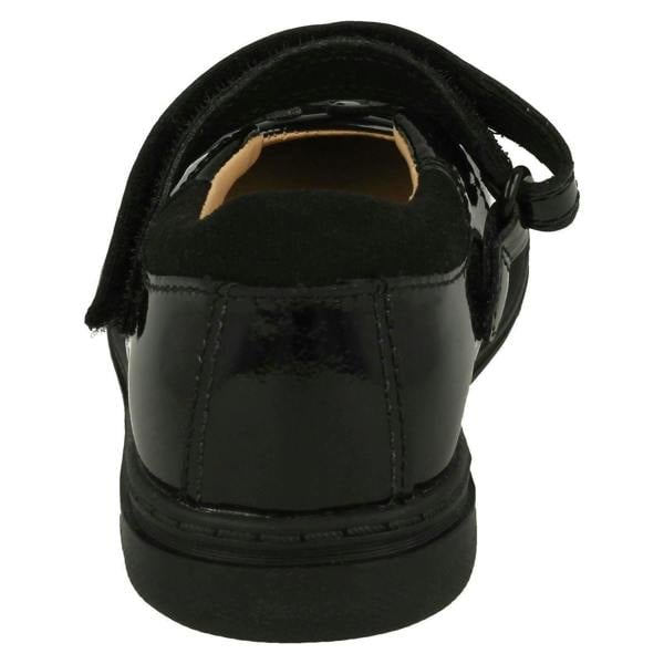Clarks Girls Clarks Flower Detailed School Shoes Scooter Jump