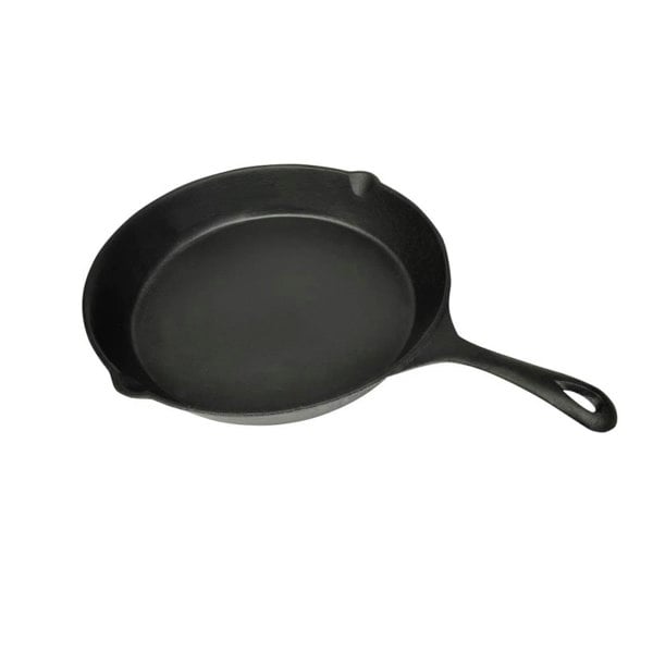 Berkfield Grill Fry Pan Cast Iron 30 cm Round