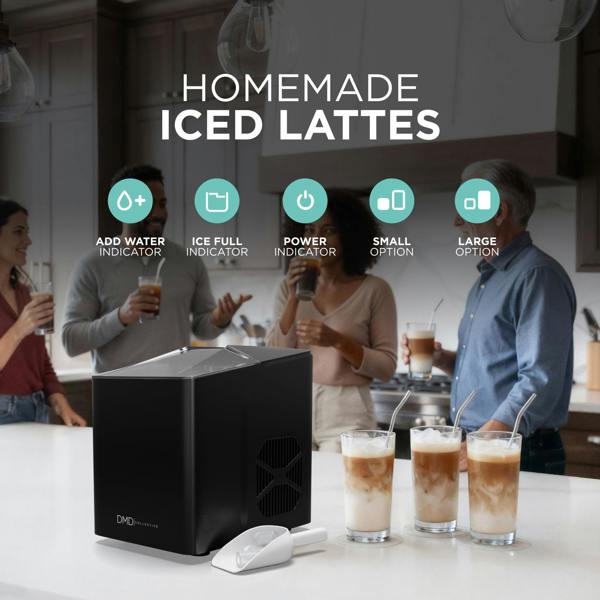 DMD Collective Countertop Ice Maker Machine with Fast Ice in 6–12 Minutes