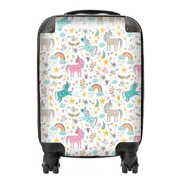 Warren Reed Unicorn And Rainbows Suitcase