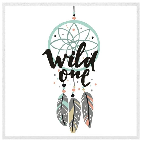 Benjamin Tate Design Cute print in boho style (Picutre Frame)