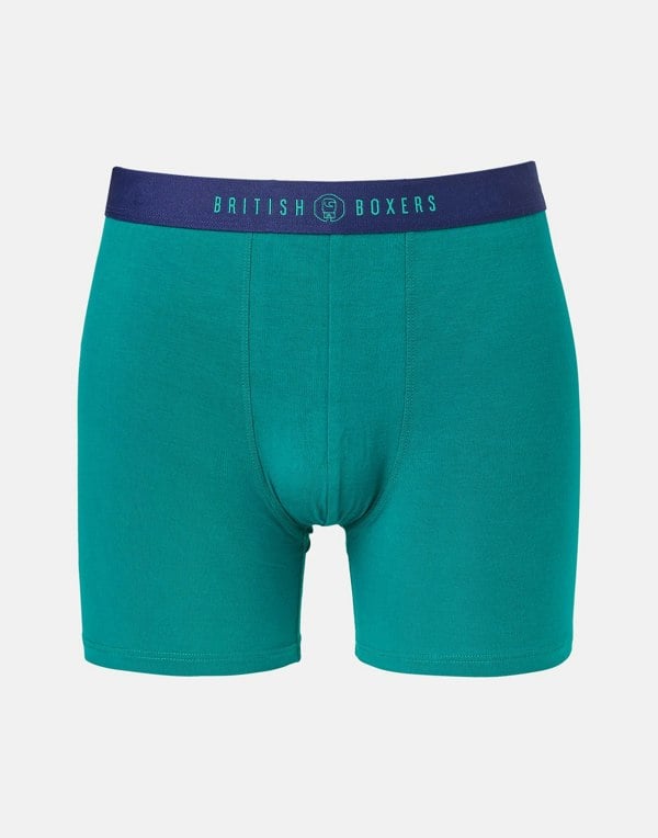 British Boxers Multipack! 4 Pairs of Men's Bamboo Stretch Trunks - Warm Spice