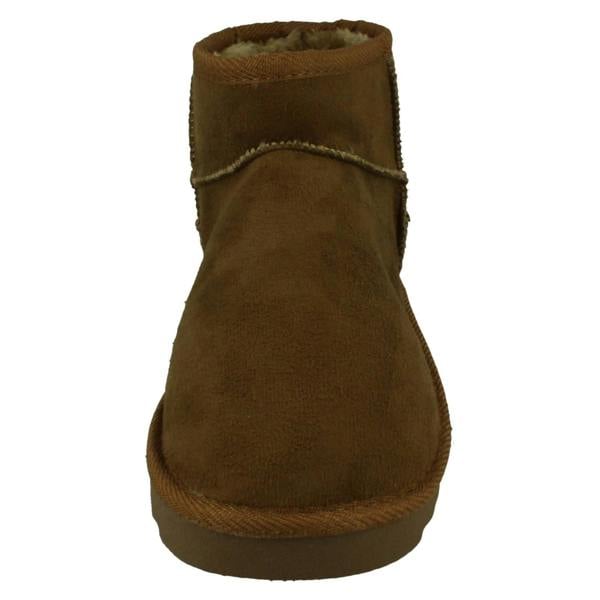 Spot On Ladies Spot On Chunky Sole Wide Fit Casual Ankle Boots F4462