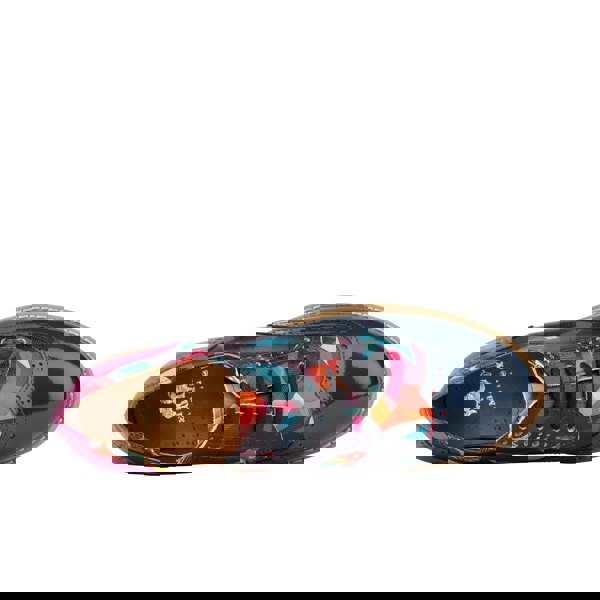 Embassy London The Artist - Navy & Pink & Infinity - Women's leather lace-up shoe with brogue detailing