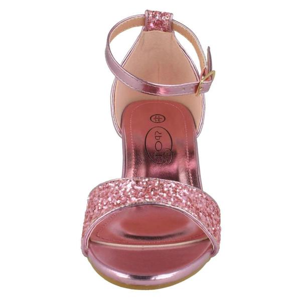 Spot On Girls Spot On Mid Heel Glitter Sandals H1107