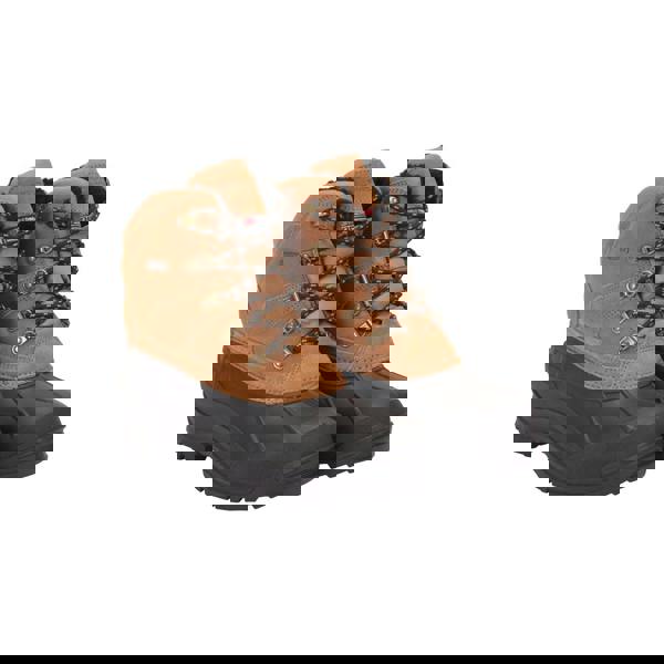 Mountain Warehouse Mens Range Cow Suede Snow Boots - Dark Beige - 