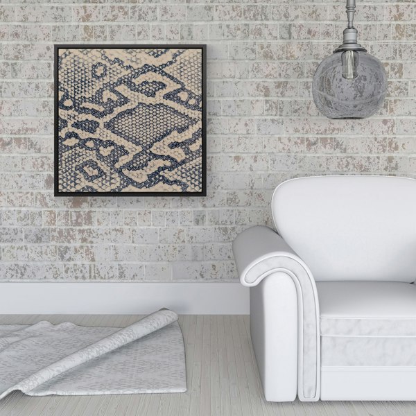 Warren Reed Snake Skin Framed Canvas