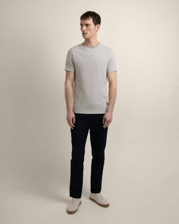 Larsson & Co Osvald - Jacquard Textured T-Shirt