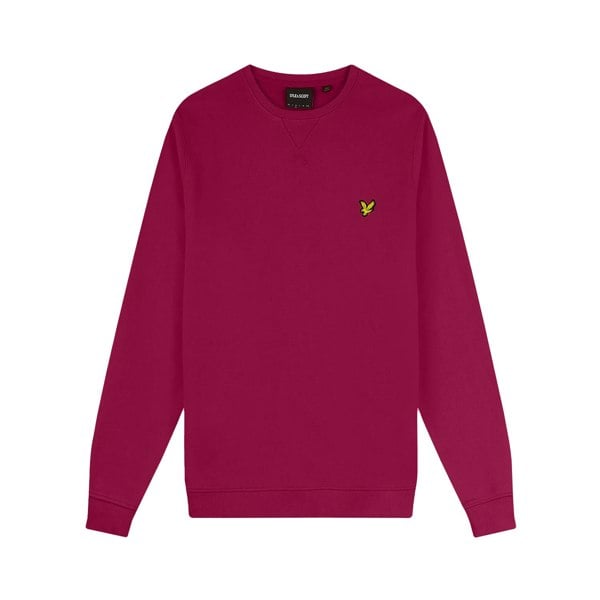 Lyle & Scott Mens Crew Neck Long-Sleeved Sweatshirt - Rich Burgundy