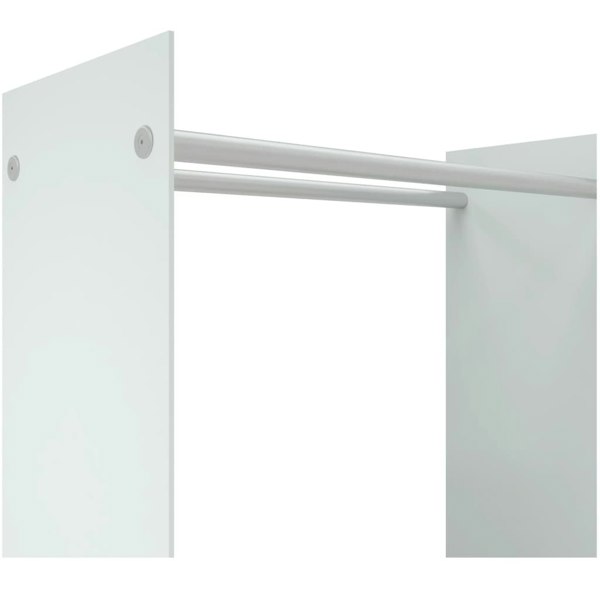 Berkfield Firewood Rack White 80x35x100 cm Tempered Glass