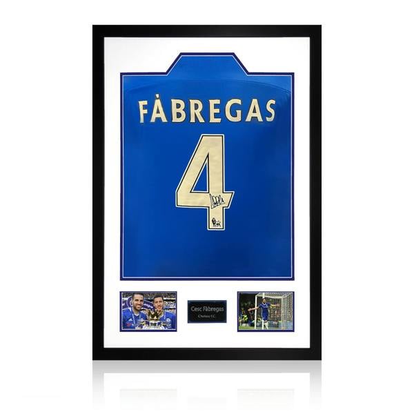 Cesc Fàbregas Signed Chelsea Shirt Premium Frame (ACG Cert)