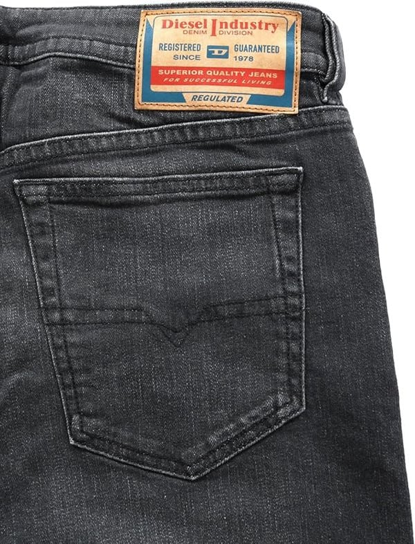 Diesel Buster-X Tapered-Leg Regular Fit Jeans - Dark Grey