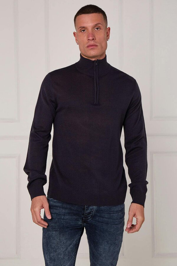 Half Zip Knit Jumper