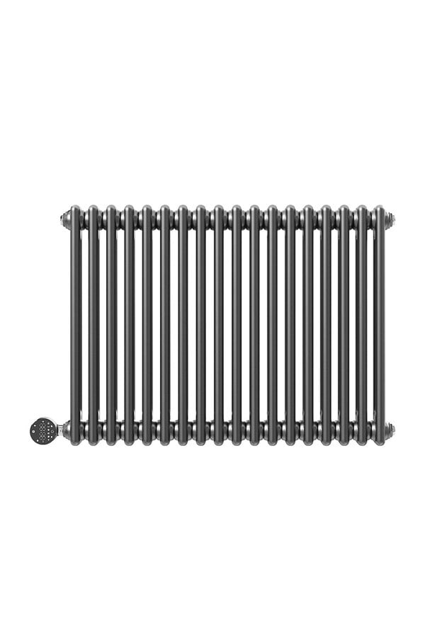 Living and Home Electric Radiator Wall Mounted WiFi Thermostat Control 83cm x 60cm - Dark Grey