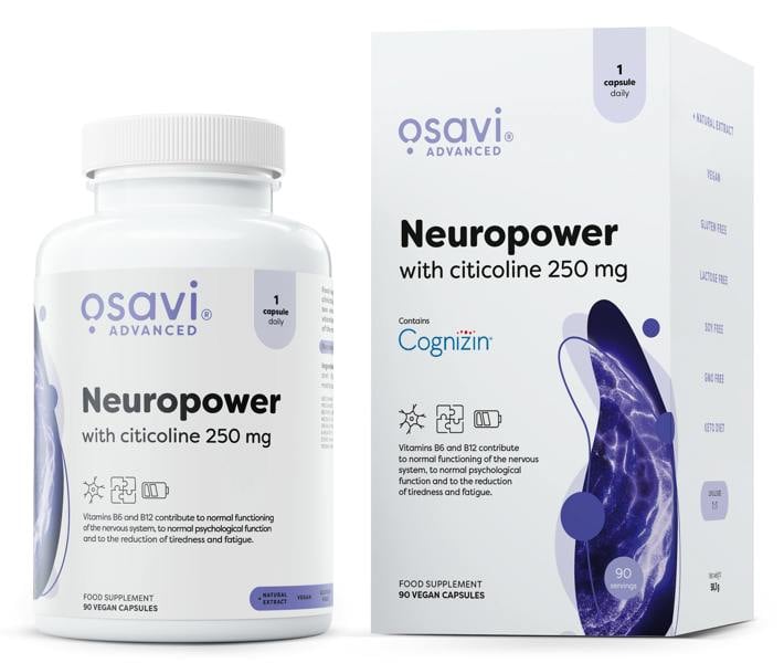 Osavi Neuropower with Citicoline, 250mg - 90 vegan caps