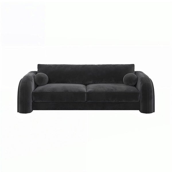Rit Concept Afolabi Curved Two Seater Sofa, Velvet