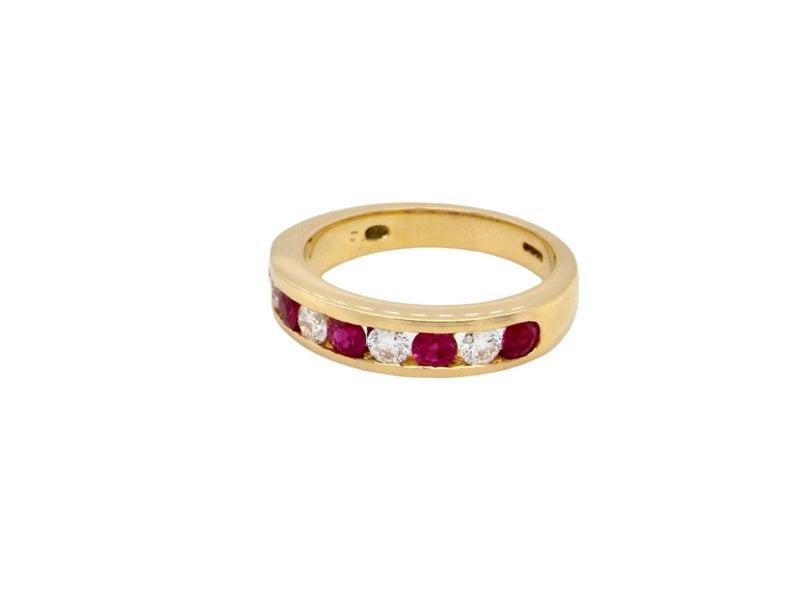 A Ruby and Diamond Eternity Ring