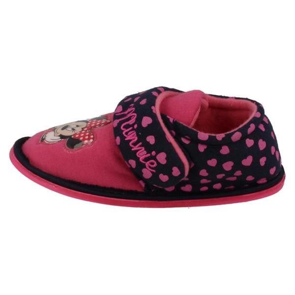 Disney Girls Disney Hook & Loop Slippers Minnie Mouse Boarder