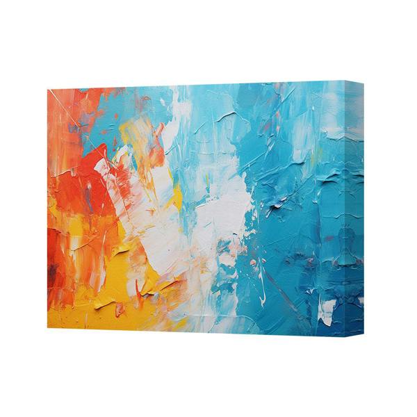 Benjamin Tate Design Abstract Canvas Art Print With Textured Finish On Deep Wooden Frame UK Made