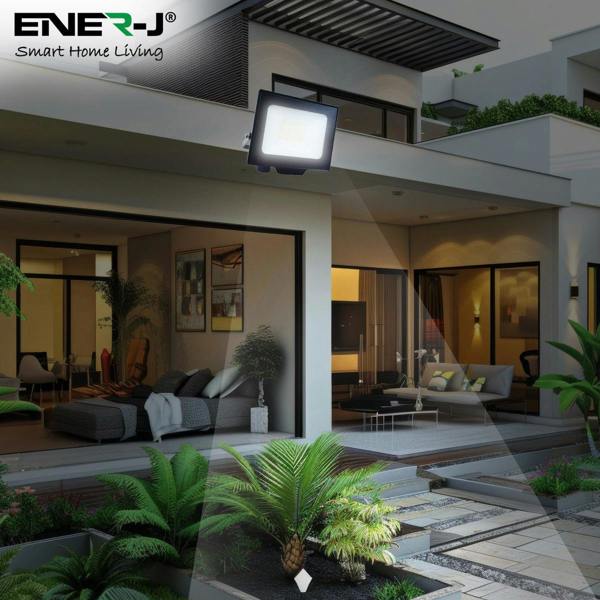 ENER-J 30W LED Floodlights With CCT Switchable & PIR ready (not included), 2700 Lm, IP65, 3 Years Warranty