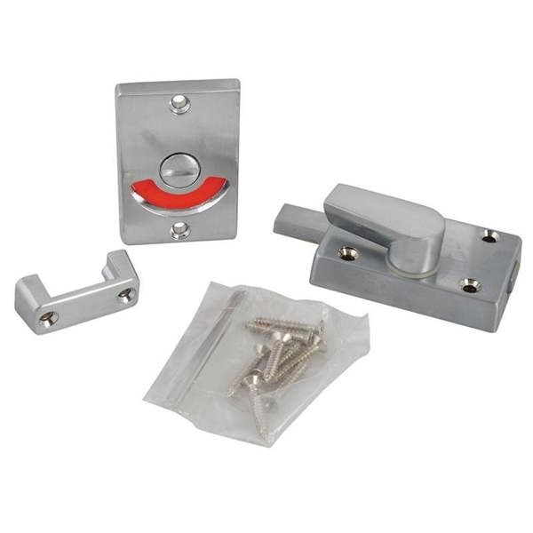 Yale Locks Indicator Bolt For Bathrooms Or W.c Doors Satin Chrome P127 - Satin Chrome - 