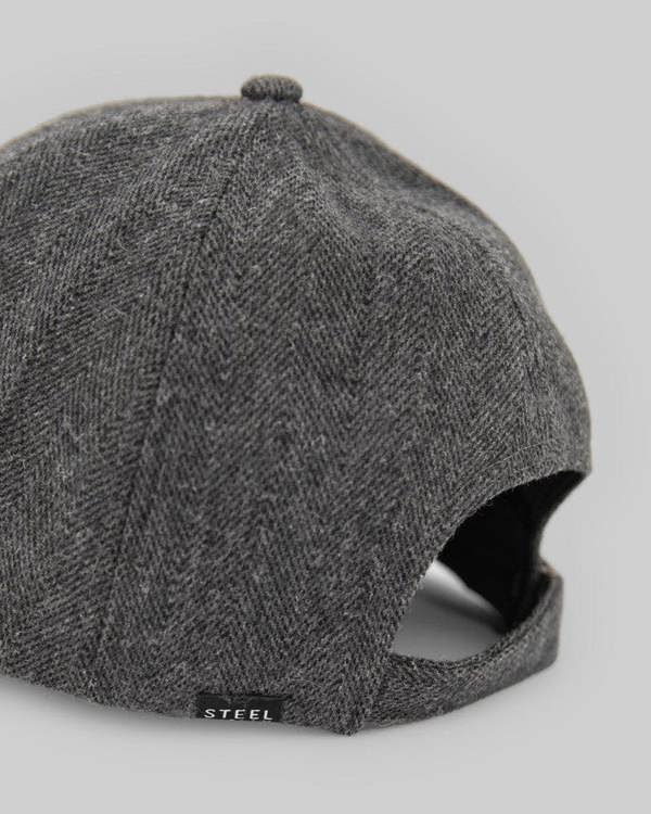 Steel & Jelly Charcoal Herringbone Baseball Cap