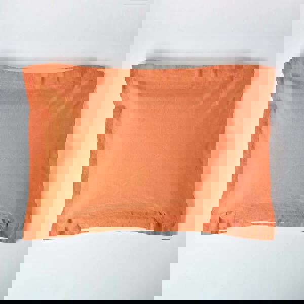 HOMESCAPES French Flax Linen Oxford Pillowcase, Standard Size