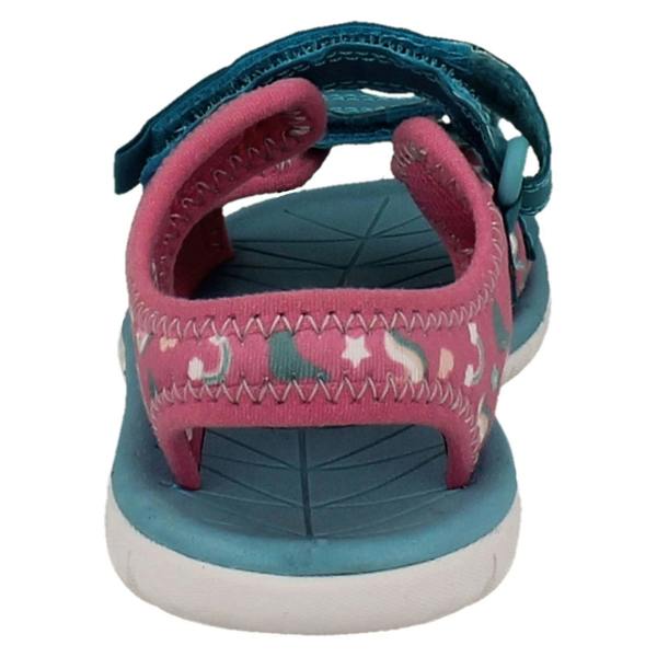 Clarks Kids Clarks Pattern Detailed Adjustable Sandals - Surfing Tide T