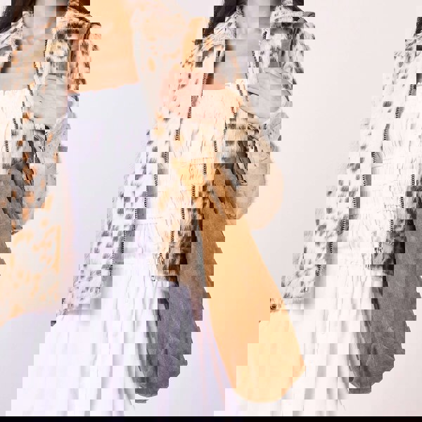 Barneys Originals Large Real Suede Tote Bag in Stone