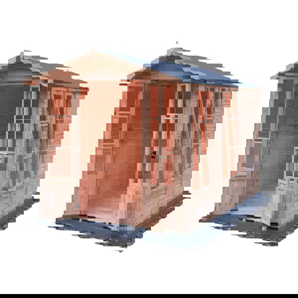 Shire Kensington 7x10 12mm interlock Clad wooden Summerhouse - Best Shed