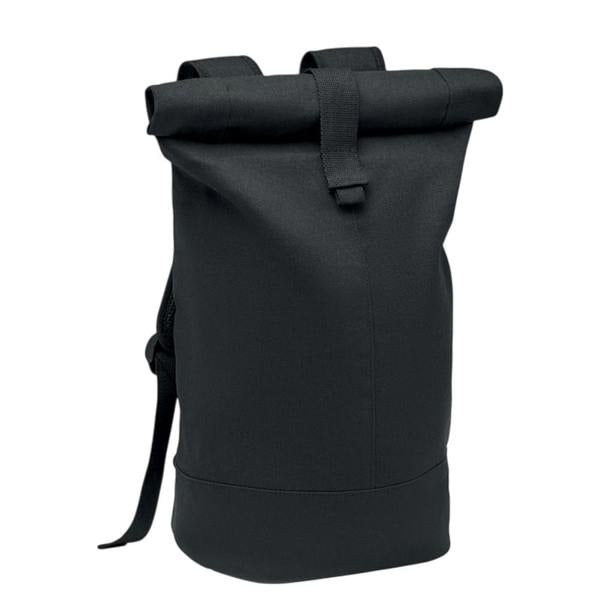 MidOcean Zurich Roll Washed Canvas Backpack - Black - 
