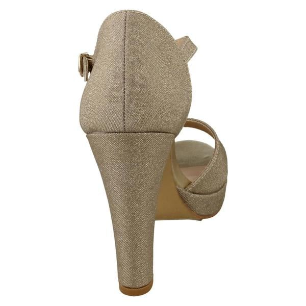 Anne Michelle Ladies Anne Michelle High Heel Platform Mule Sandal F12047