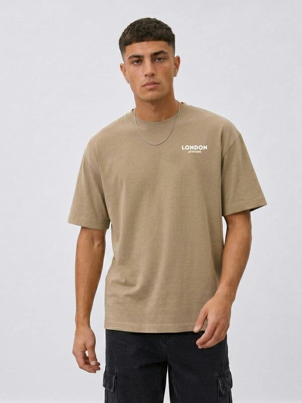 London Attitude Tokyo Dragon Oversized Heavyweight Cotton T-Shirt