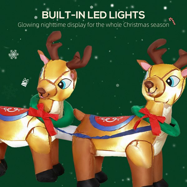Inflatable Santa Claus on Sleigh