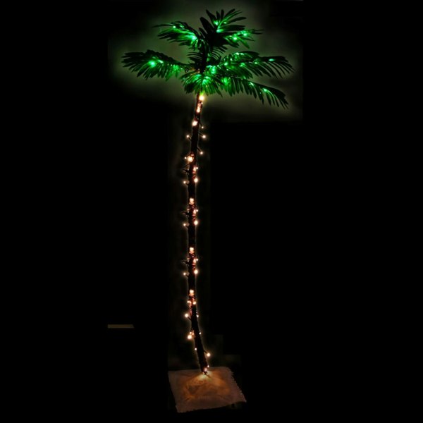 Berkfield LED Palm Tree Warm White 96 LEDs 180 cm