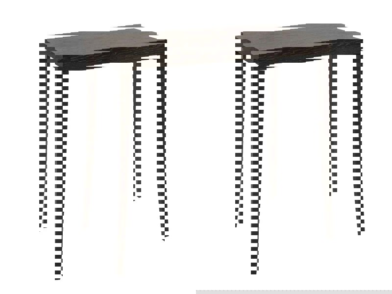 Charcoal-Stained Oak Veneer Small Console Table by Gillmore