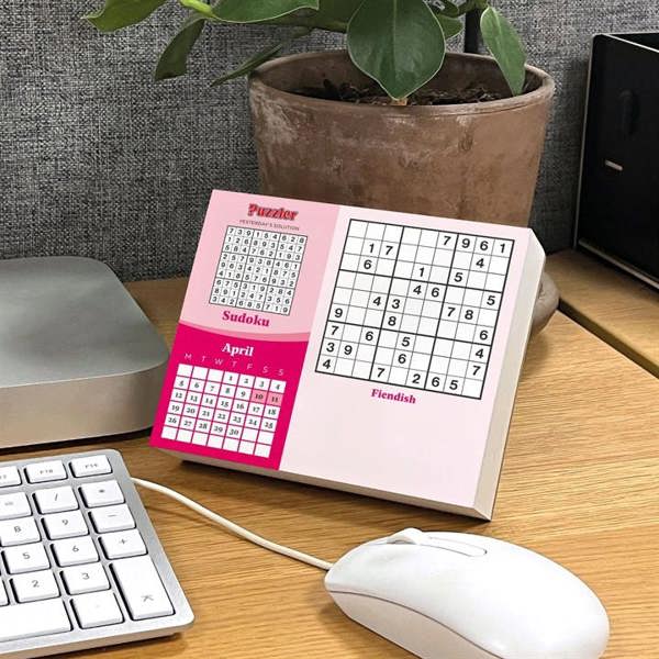 Sudoku, Puzzler Desk Calendar 2027, Desk Calendars, Day To View, Entertainment, Gift