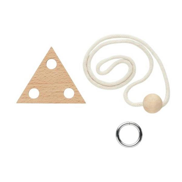 MidOcean Nerve Bamboo Triangle Brain Training Game - Wood - 