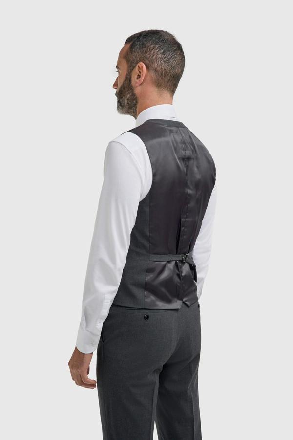 House of Cavani Malibu - Men's Charcoal Textured Grey 3 Piece Suit