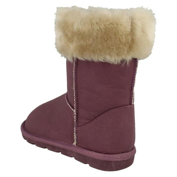 Spot On Girls Spot On Faux Fur Trim Casual Boots