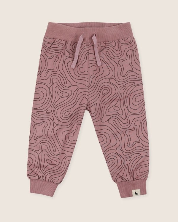 organic cotton Pink Contour Print Joggers - image 1
